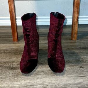 Jessica Simpson Velvet Booties